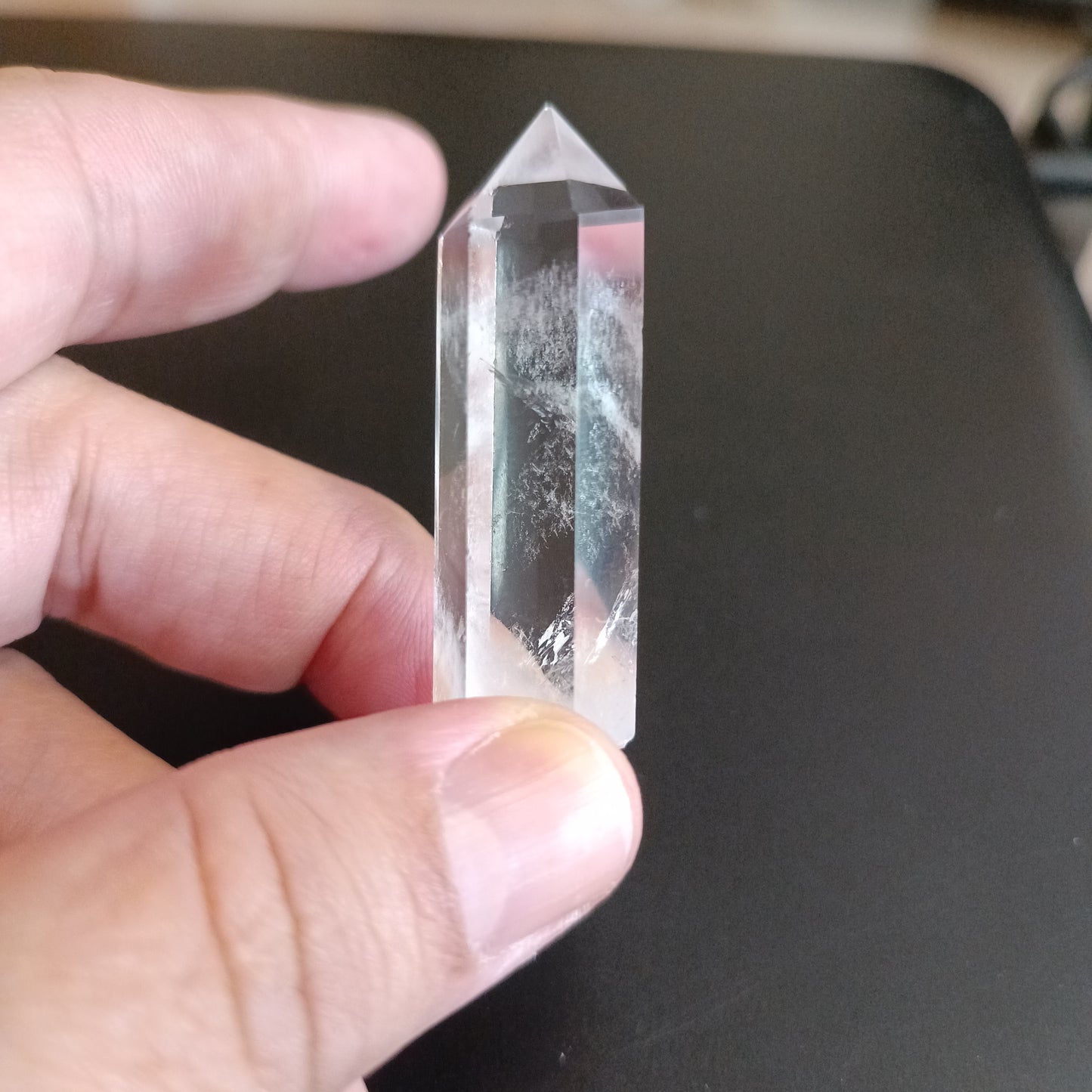Punta Generadora de Cuarzo Cristal de Roca