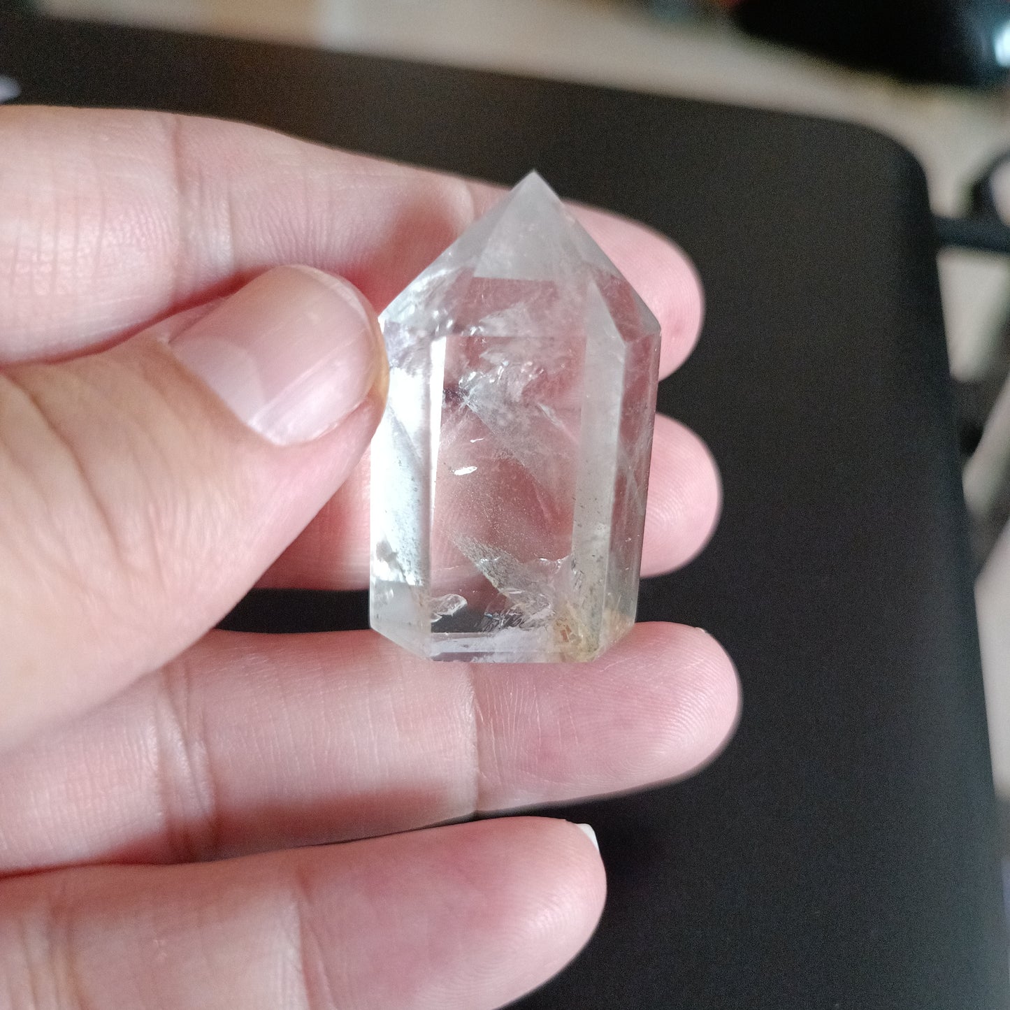 Punta Generadora de Cuarzo Cristal de Roca