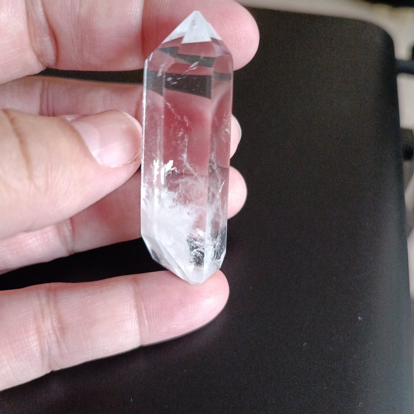 Punta Generadora de Cuarzo Cristal de Roca