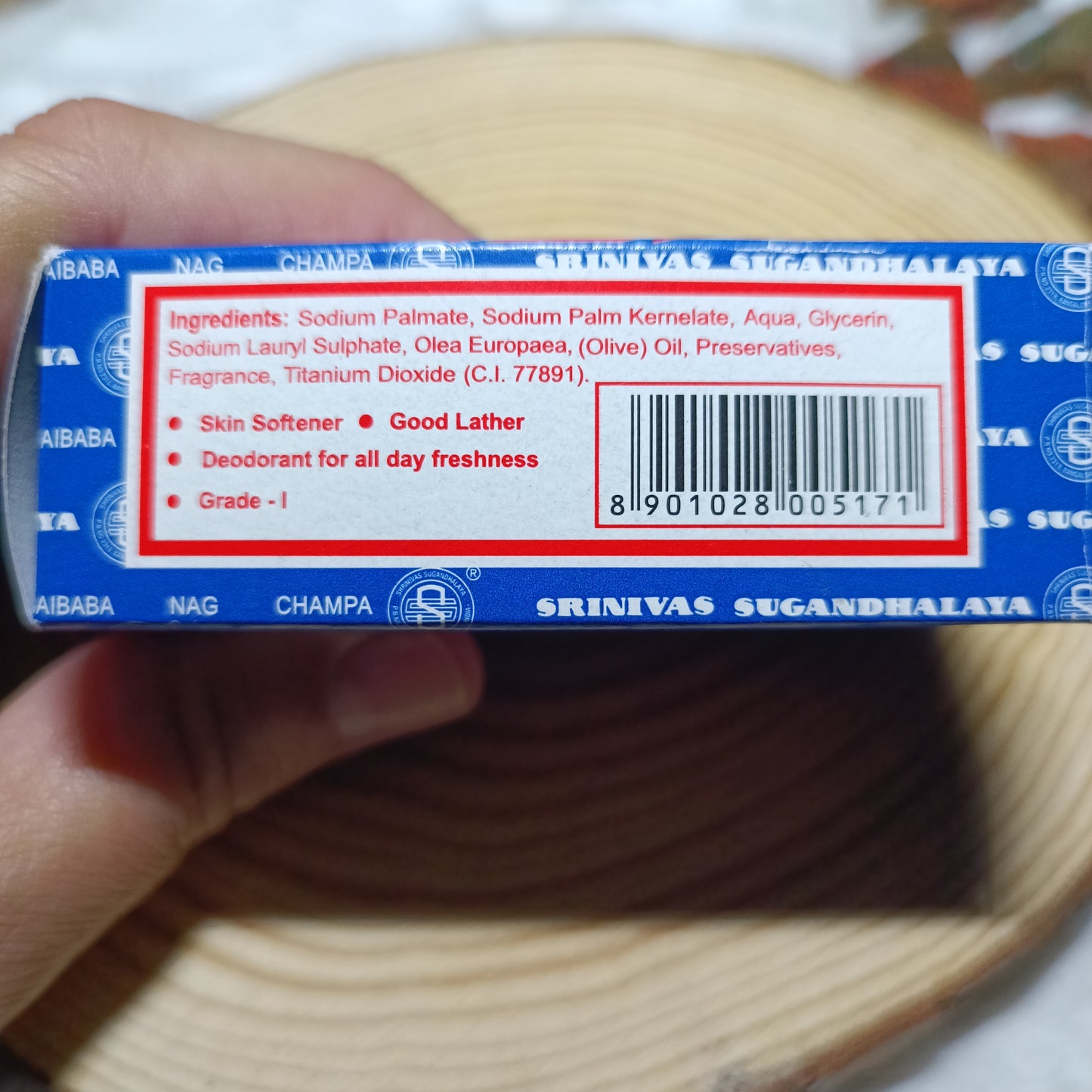 Jabón aroma Nag Champa Marca Satyam