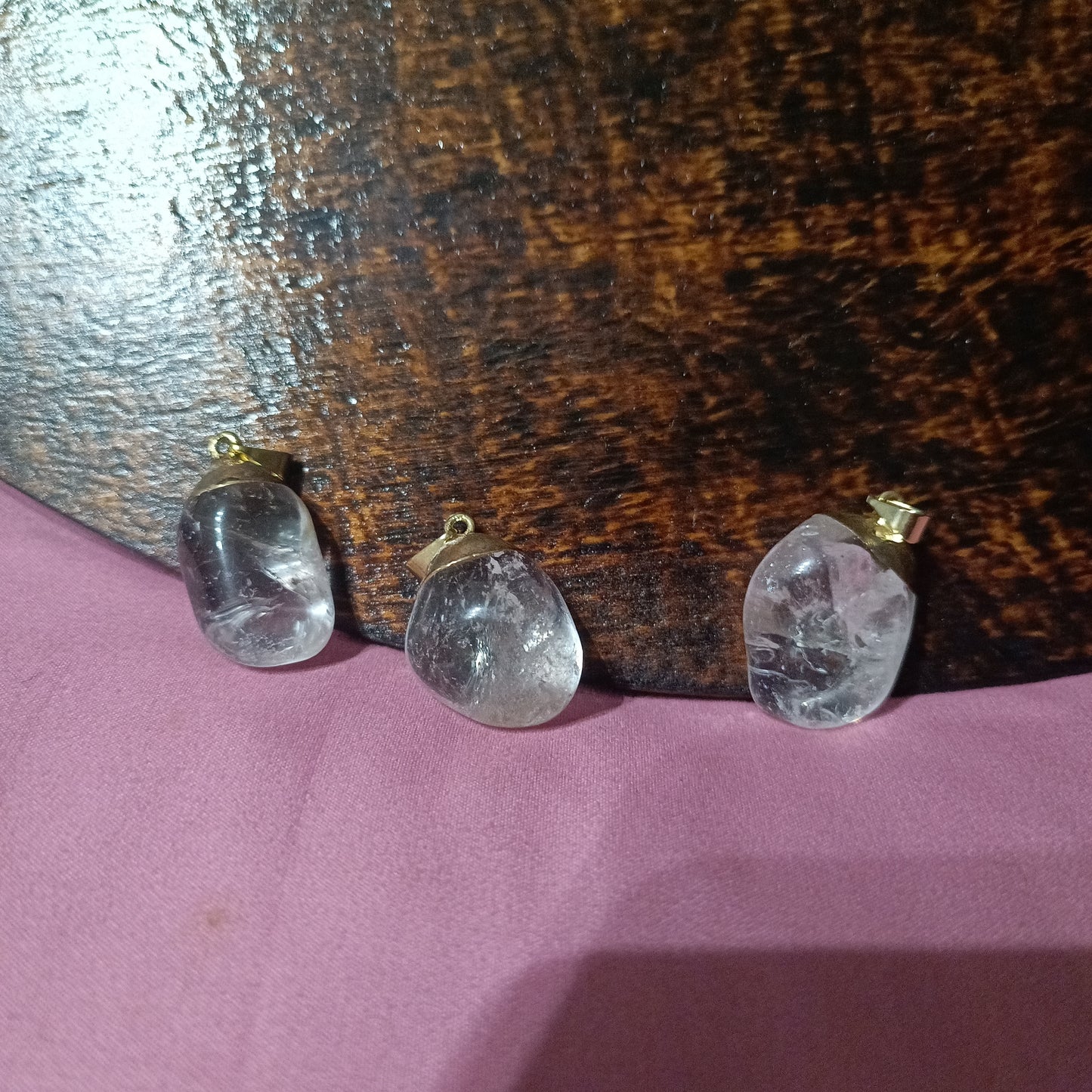 Colgante de Cuarzo Cristal de Roca con forma de Gota