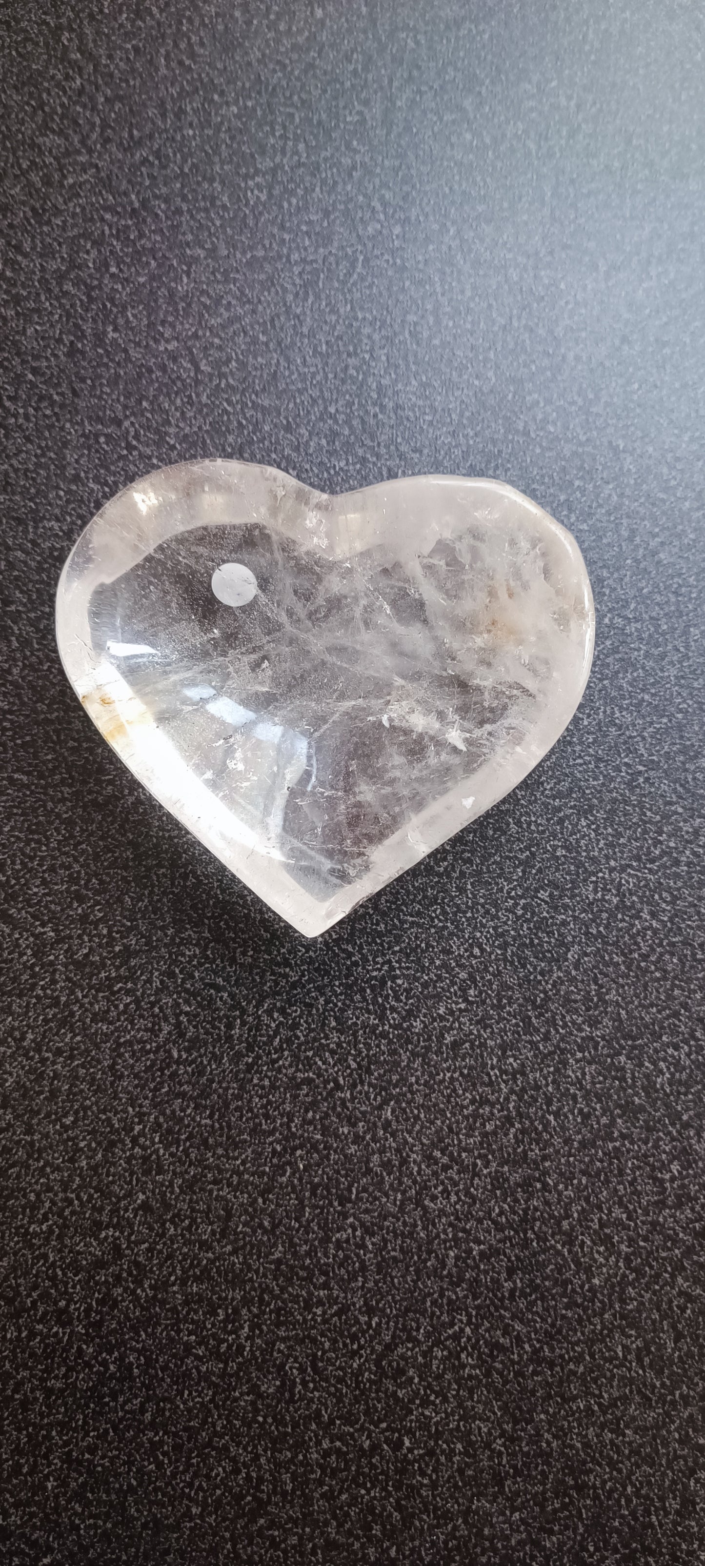 Cuenco Cuarzo Cristal Forma Corazón